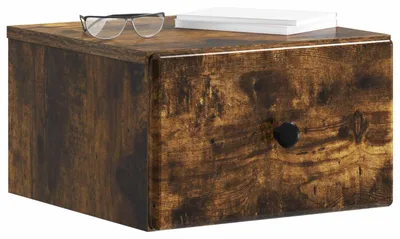 Immagine prodotto di Mobiletto da notte a muro Rovere Fumo 34,5 x 33 x 20 cm