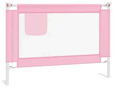 Produktbild von vidaXL Kleinkind-Bettschutzgitter Rosa 90x25 cm Stoff