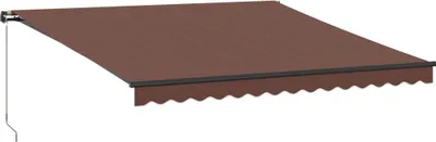 Obrázek produktu pro vidaXL Markýza manuální hnědá 400x350 cm