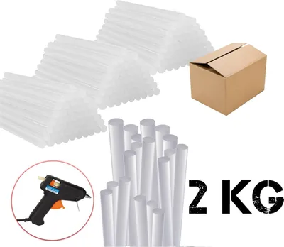 Produktbild von 2 KG Klebesticks Heisskleber Kleber universal transparent Durchmesser 11 mm