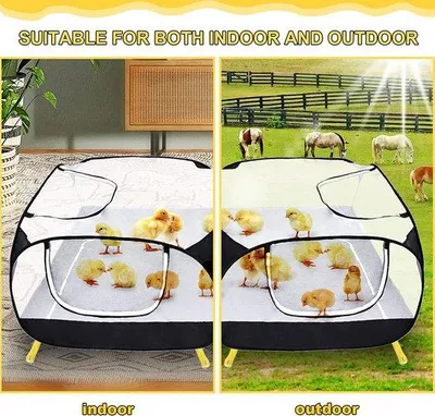 Image de Enclos pour chiens - Cage pour chiens - Niche pour chiens