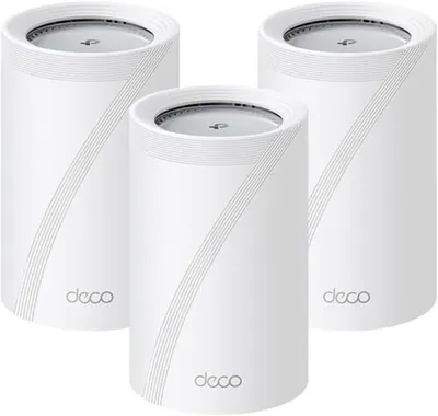 Produktbild von TP-Link Deco BE65 Pro, Weiß, Intern, Mesh-System, Tri-Band (2,4 GHz/5 GHz/6 GHz), Wi-Fi 7 (802.11be), 11000 Mbit/s