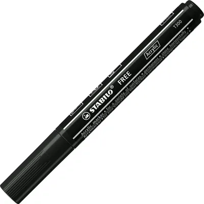 Obrázok produktu pre Akrylový popisovač STABILO FREE Acrylic - okrúhly hrot 2-3 mm - čierna