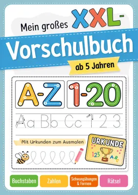 Produktbild von Mein großes XXL-Vorschulbuch für Jungen und Mädchen ab 5 Jahren