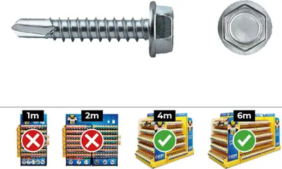 Image de Vis Autoperceuse Hexa Zinc Vis Autoperceuse Tête Hexagonale Zinguée - Celo