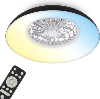 Obrázek produktu pro Stropní ventilátor s osvětlením Dálkové ovládání Ventilátor se světlem Stmívatelné CCT