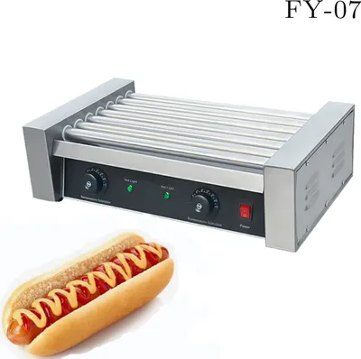 Zdjęcie produktu dla FY-07 GRILL ROLKOWY OPIEKACZ PODGRZEWACZ HOT DOG gastro URZĄDZENIE DO HOT-DOGÓW
