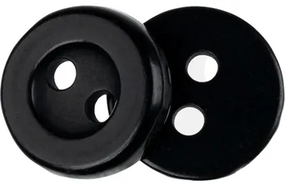 Obrázok produktu pre Gombík - sada 6 ks - priemer 10 mm - čierny