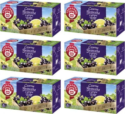 Produktbild von Teekanne Johannisbeere Zitrone Tee 6x 20 Teebeutel - Früchtetee Ländertee