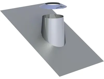 Produktbild von Jeremias DW-FU Dachdurchführung Ø 130 mm 26-35° Bleirand Wetterkragen Konus 150 mm Edelstahl Abgassystem