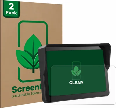 Produktbild von 2x ScreenLeaf Schutzfolie für Carpuride W702 Pro / W702B Pro 7" nachhaltiger Displayschutz Display Schutz Folie Klar Transparent
