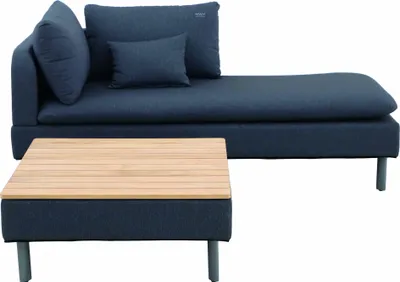 Produktbild von MWH Modularo Gartentisch Aluminium/Teak 83x83x35 cm