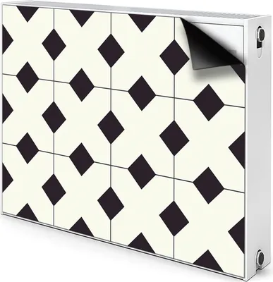 Produktbild von Magnet Radiator Magnet Mat Heizkörperverkleidung Heizkörper-Abdeckung Heizung 100x60 cm  - Geometrisches Muster