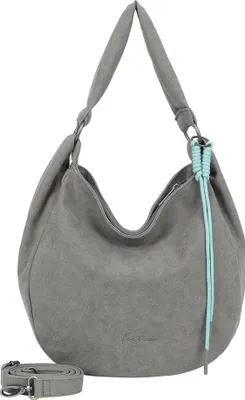 Produktbild von Fritzi aus Preußen Schultertasche Umhängetasche Sue01 Suede Jacky Hobo Bag Soft Dark Anthra grau