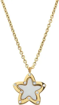 Produktbild von Unique Kette aus Edelstahl mit Sternanhänger und Zirkonia N5077
