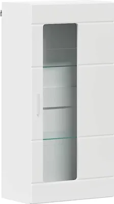 Obrázok produktu pre vidaXL Drevená skrinka s úložným priestorom Biela 50 x 29 x 100 cm Materiál na báze dreva