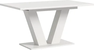 Produktbild von Kulissen-Esstisch >Motion< ausziehbar bis 190cm, in Weiß - 150/190x76x90cm (BxHxT)