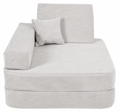Image de Angelove - Fauteuil pliable pour enfants de 1 an et plus et matelas de jeu - Gris
