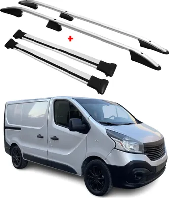 Image de Kit Barres de toit pour Renault Trafic 2014-2025 Gris Alu L1 Empattement Court