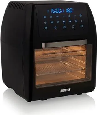 Zdjęcie produktu dla Princess 183016, Frytkownica na gorące powietrze, 12 l, 200 °C, 6 os., Pojedyńczy, Czarny