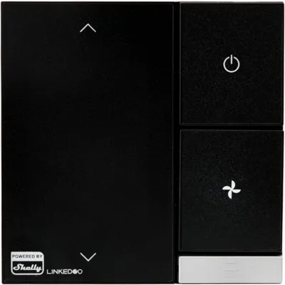 Produktbild von Shelly LinkedGo smartes HVAC-Thermostat, Digitales Thermostat, 802.11b, 802.11g, Wi-Fi 4 (802.11n), Schwarz, 30 m, 50 m, 5 - 35 °C