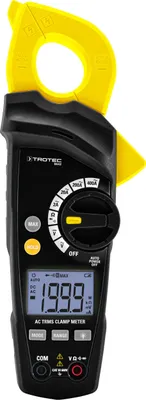 Produktbild von TROTEC True-RMS-Stromzange BE42 | Geeignet für Leitungsdurchmesser bis 28 mmProfessionelles AC-Zangenamperemeter (400 A) mit Multimeterfunktion