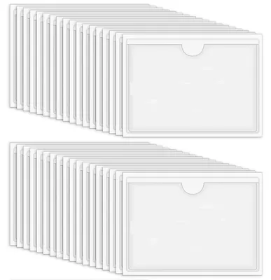 Produktbild von Kartenhalter – Selbstklebend – 6 x 10 cm – Transparent – 36 Stück