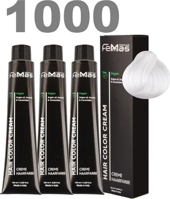 Produktbild von FemMas Haarfarbe mit Arganöl Bleichverstärker 1000 | 3 x100 ml