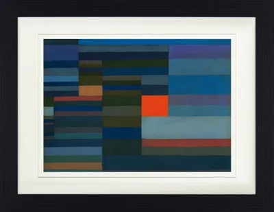 Produktbild von Paul Klee Gerahmtes Bild Mit Edlem Passepartout | Wand-Bilder | Im Bilderrahmen - Feuer Am Abend, 1929 (30 x 40 cm)