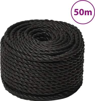 Produktbild von Arbeitsseil Schwarz 12 mm 50 m Polypropylen