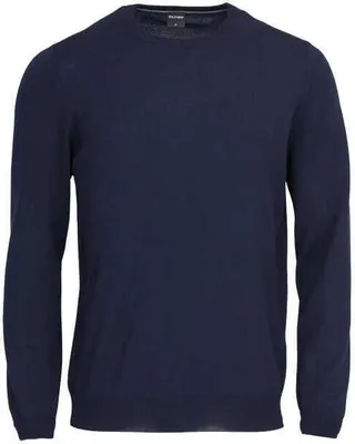 Produktbild von OLYMP modern fit trui wol, O-hals, marine blauw