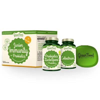 Produktbild von GreenFood Nutrition Junior Immunity & Probiotika + PillBox