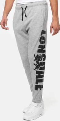 Image de Pantalon de survêtement coupe régulière pour hommes PORTESSIE Marl Grey/Black XL Lonsdale