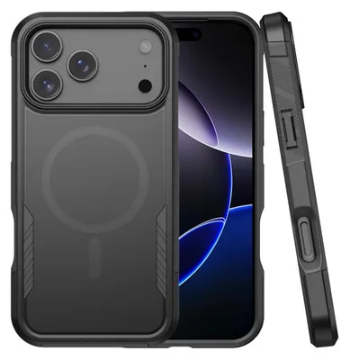 Obrázek produktu pro Pro Apple iPhone 17 Pro Kalebol 2 in 1 Matte Design MagSafe Protective Case Black