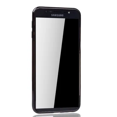 Productafbeelding van Beschermhoes voor Samsung Galaxy J6+ Plus, zwart - Transparant - TPU siliconen hoesje, achterkant, beschermhoes