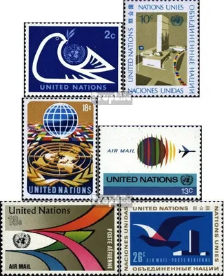 Produktbild von Briefmarken UNO - New York 1974 Mi 269-271,272-274 (kompl.Ausg.) gestempelt Freimarken