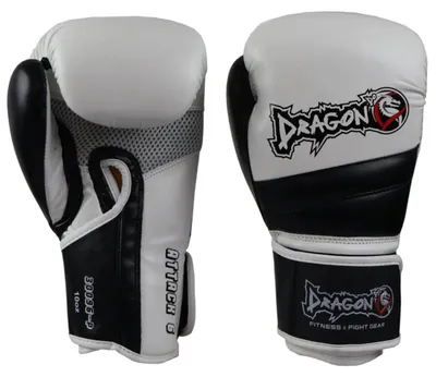 Immagine prodotto di Dragondo Attack 30096: Guantoni da boxe ad alte prestazioni, ideali per kickboxing, Muay Thai e allenamento di boxe. Resistenti agli urti e traspiranti. Disponibili nelle taglie 8oz, 10oz, 12oz e 14oz (bianchi, 12 Oz)