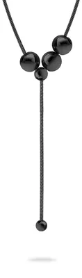Produktbild von Liebeskind Berlin Damen Halskette LJ-1717-N-42 aus Edelstahl in IP Schwarz