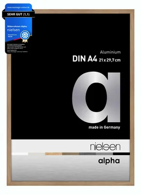 Produktbild von nielsen Aluminium Bilderrahmen Alpha, 21x29,7 cm (A4), Eiche