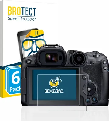 Produktbild von 6x Für Canon EOS R7 Schutzfolie BROTECT Displayschutz Display Schutz Folie Klar Transparent