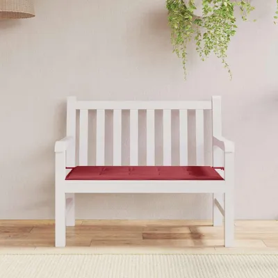 Produktbild von vidaXL Gartenbank-Auflage Weinrot 120x50x4 cm Oxford-Gewebe
