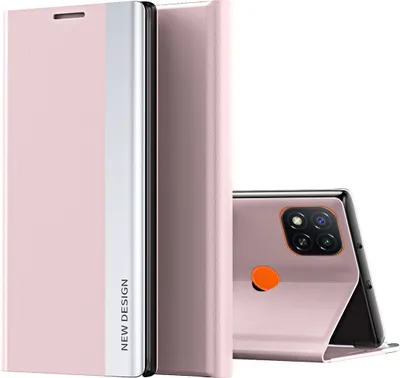 Obrázek produktu pro Redmi 9C Pouzdro, MagnetickéPolyuretanKožené Pouzdro s Funkcí Stojánku pro Xiaomi Redmi 9C Růžový