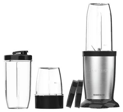 Mixer 800 W, 2 tragbare Becher 500 ml, Hackmesser 150 ml, Pulse-Technologie