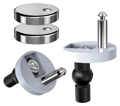 Produktbild von WC-Sitz-Scharniere, Befestigungen, universelle WC-Sitz-Scharniere für Toilettenlöcher, 2 Stück