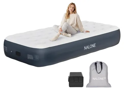 Aufblasmatratze 191x99x33 cm mit Pumpe, Einzelbett