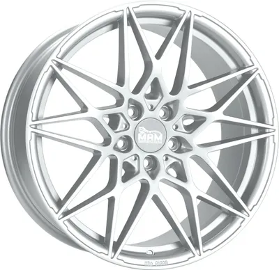 Produktbild von 19 Zoll MAM B2N 5x112 ET30 Alufelgen SILVER PAINTED