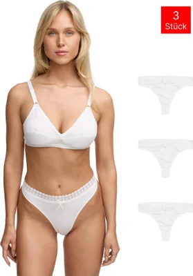 Produktbild von Tazzio Damen String 3er-Pack F927 (Weiß, M)