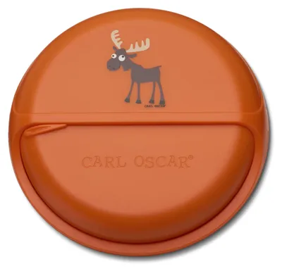 SnackDISC mit 5 Fächern, drehbar, orange, 15 cm, BPA-frei