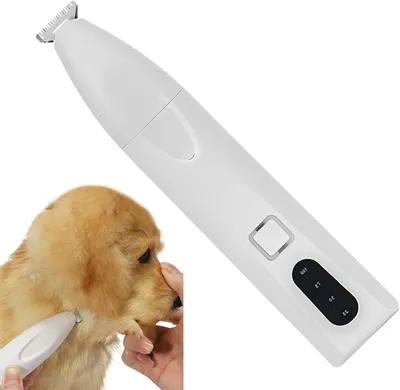 Productafbeelding van Tondeuse voor Huisdieren - Honden trimmer katten - Vachtverzorging Thuis - Intelligent LED Display - 16 x 3.2 cm - Wit