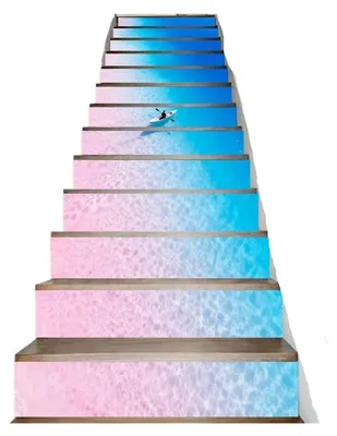 Productafbeelding van 13 Stuks Waterdichte Zelfklevende Trapstickers